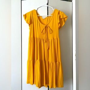 Yellow Babydoll Dress